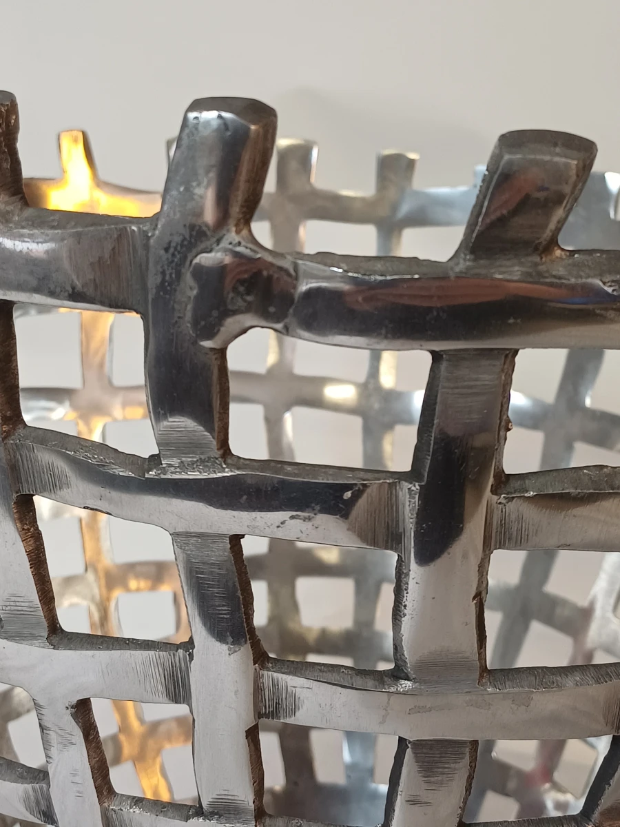 KARE Design Meshwork Alu Hoch design schaal in aluminium