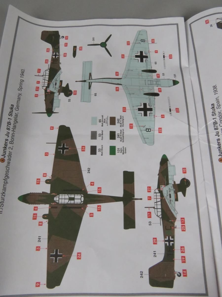 Modelbouw Junkers Ju87B-1 Stuka