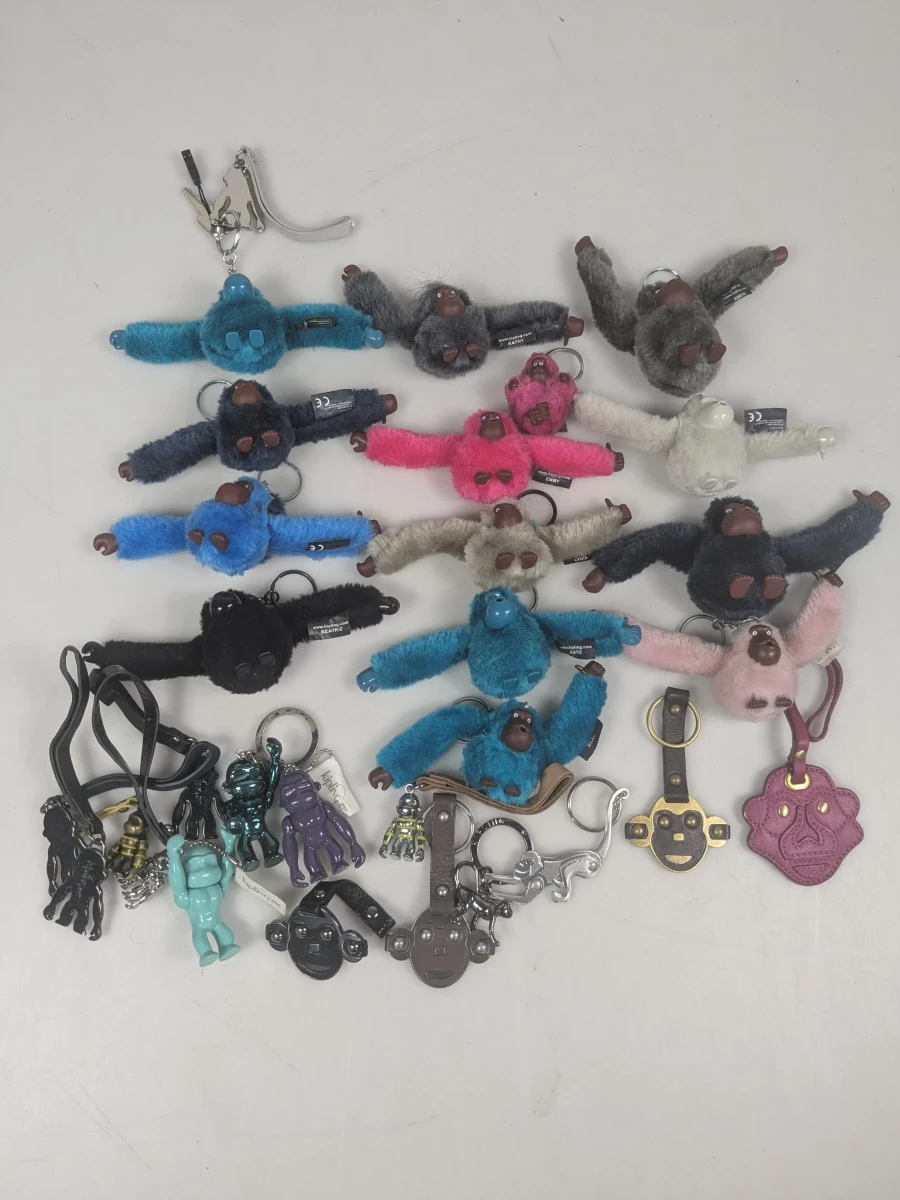 Set van Kipling apen sleutelhangers in diverse kleuren
