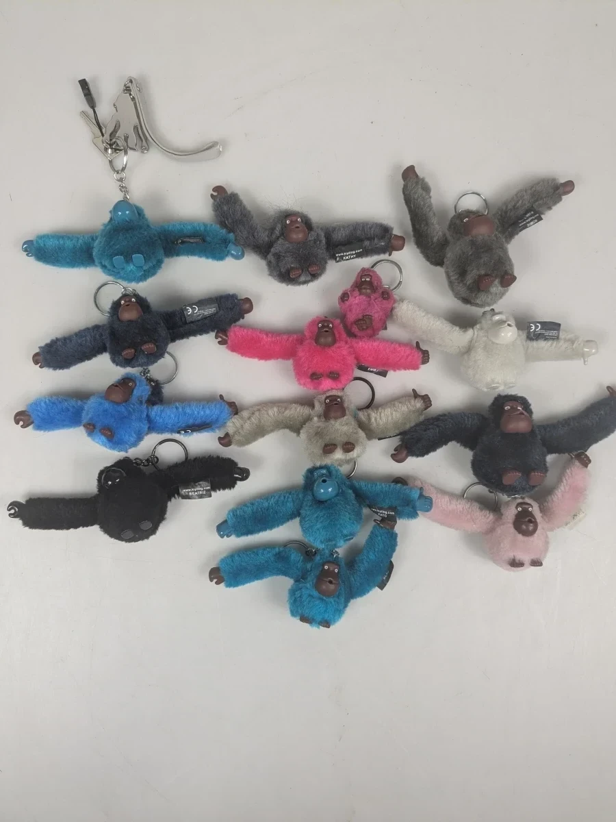 Set van Kipling apen sleutelhangers in diverse kleuren