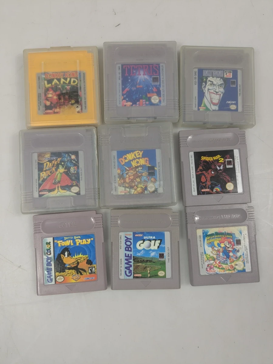 Nintendo Game Boy met spelcartridges en accessoires