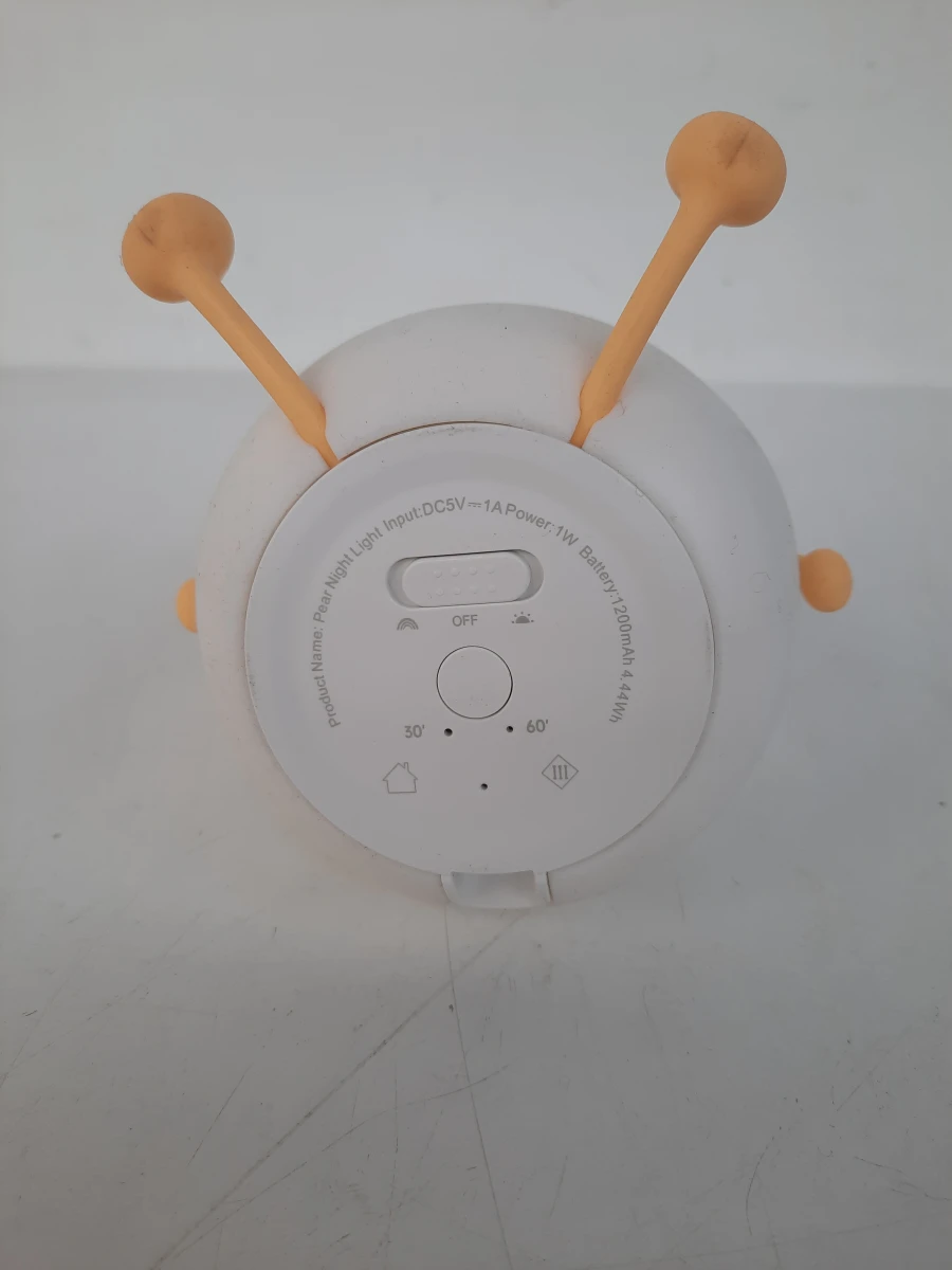 Siliconen LED Nachtlampje Peer – Oplaadbaar met Timer (Kinderkamer)