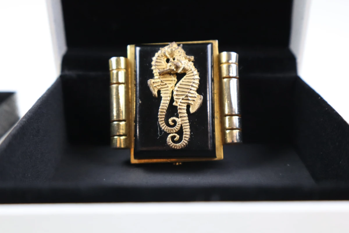 Art Deco Jurkclip naar het ontwerp van Jean Painlevé