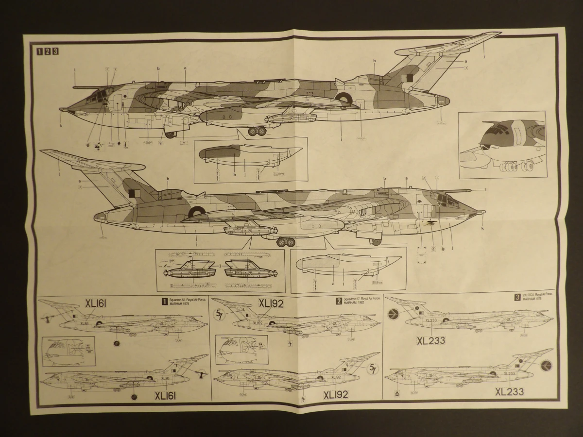 Modelbouw vliegtuig Handley Page Victor K2 Matchbox