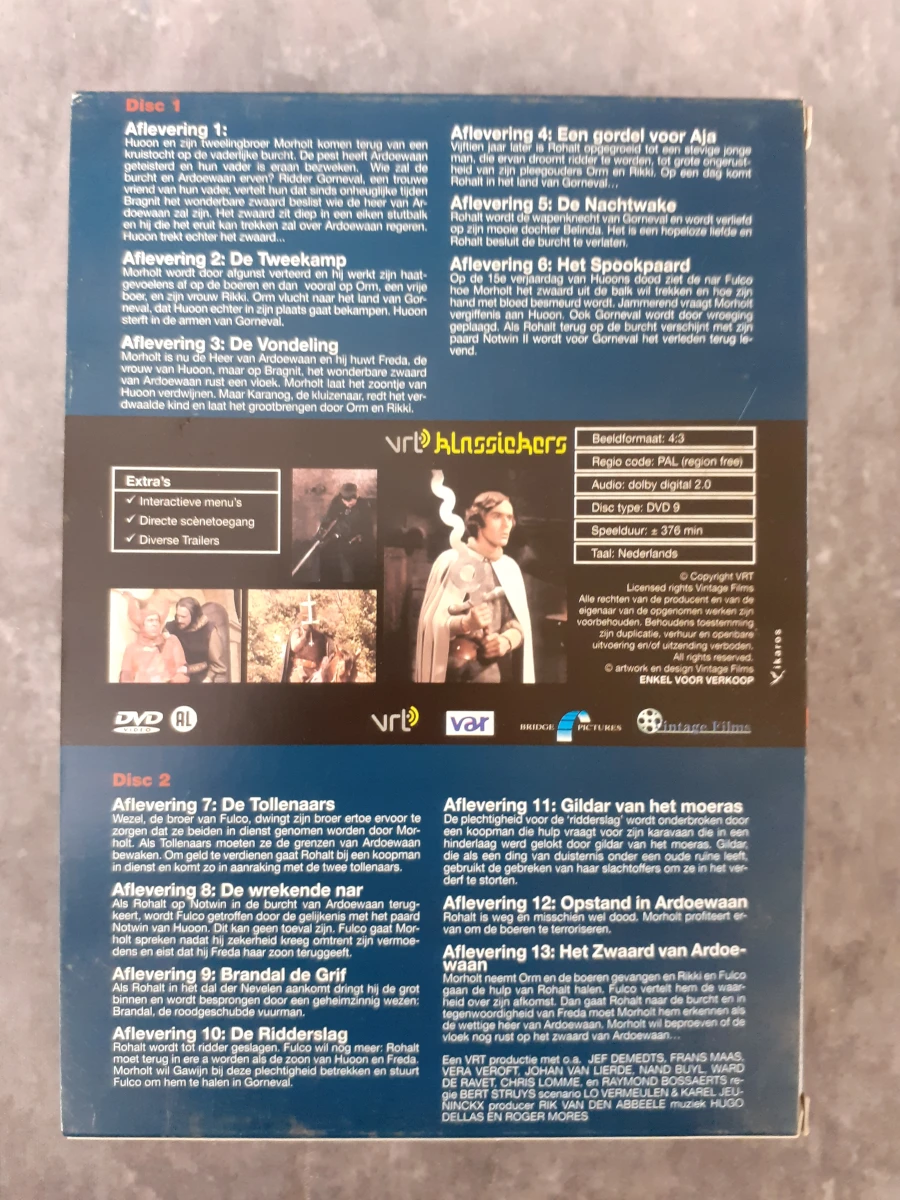DVD: VRT Jeugdklassiekers Collectie: Johan en de Alverman, Fabian van Fallada en Het Zwaard van Ardoewaan - foto 26