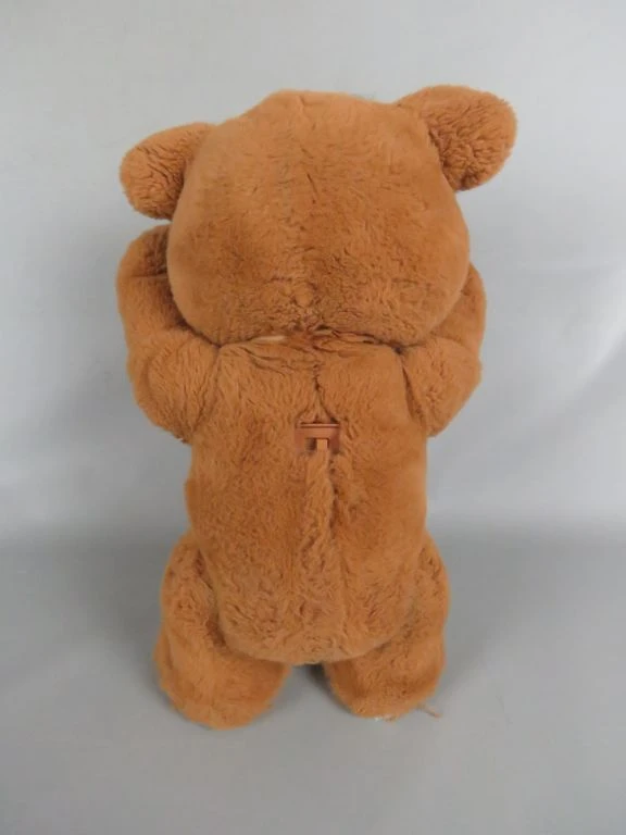 Vintage teddybeer met geluiden en zachte vacht
