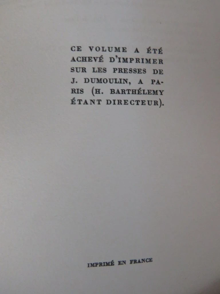 Boek La Vie Secrète d'Antoine de Saint-Exupéry uit 1950