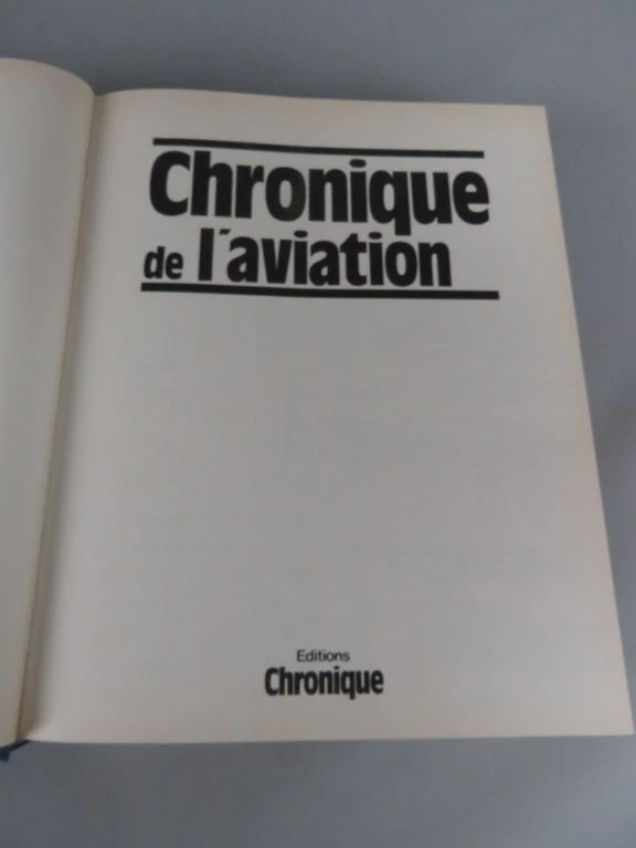 Chronique de l'aviation - Boek over luchtvaartgeschiedenis
