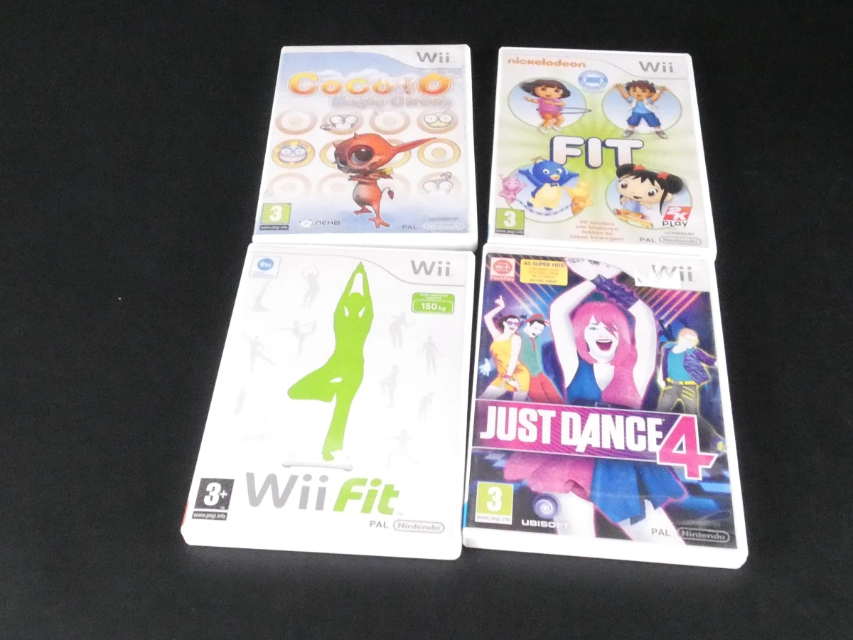 Nintendo Wii spelconsole met accessoires en 4 spellen