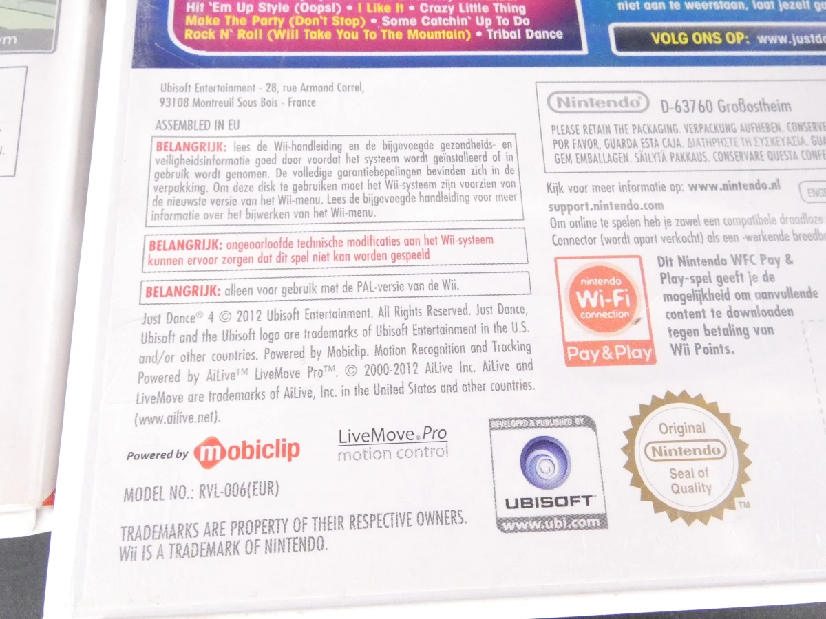 Nintendo Wii spelconsole met accessoires en 4 spellen