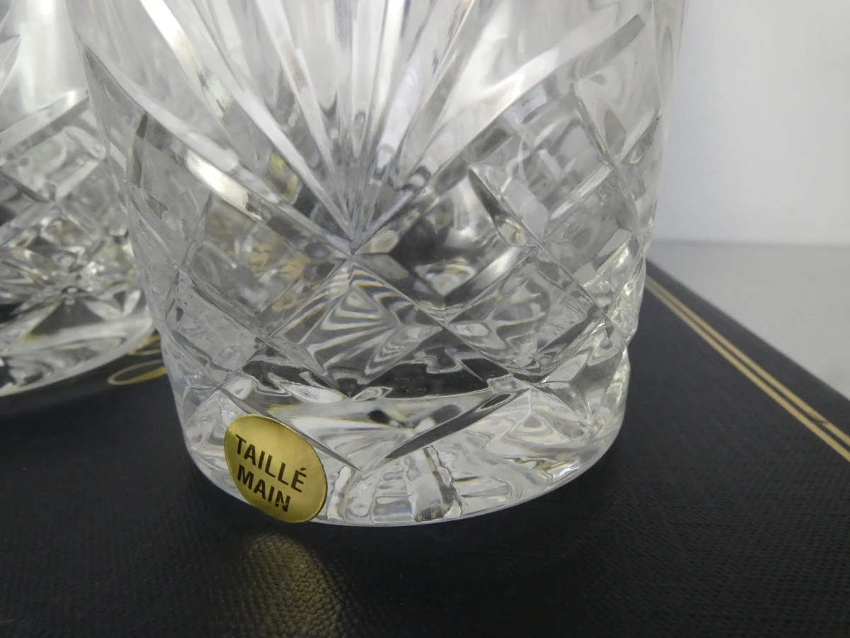 Set van 6 handgeslepen whiskyglazen