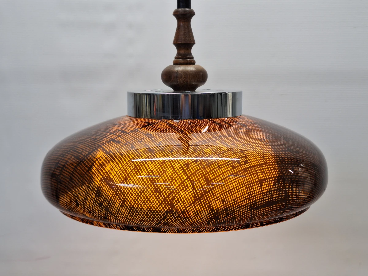 Iconische Space Age hanglamp - futuristisch designicoon met Italiaans Rolly katrolsysteem