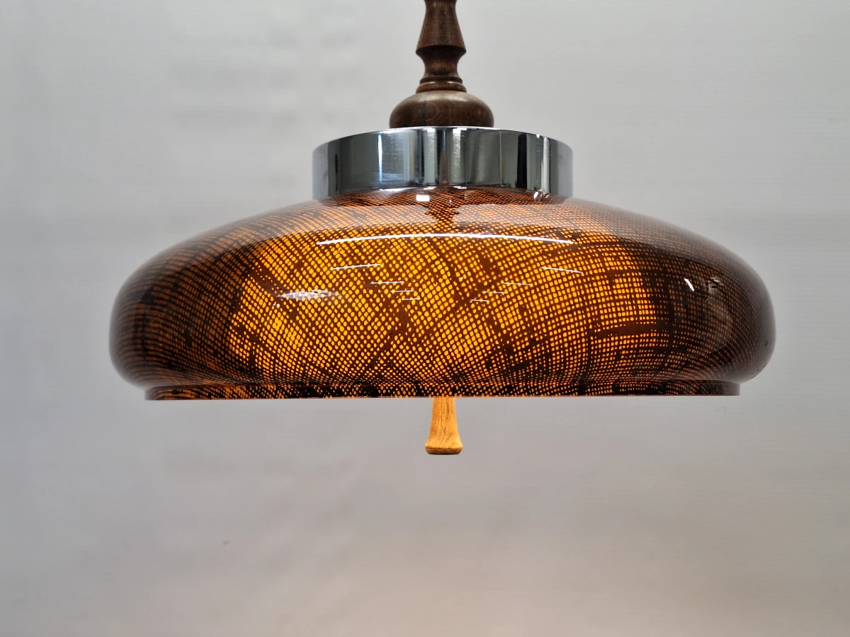 Iconische Space Age hanglamp - futuristisch designicoon met Italiaans Rolly katrolsysteem