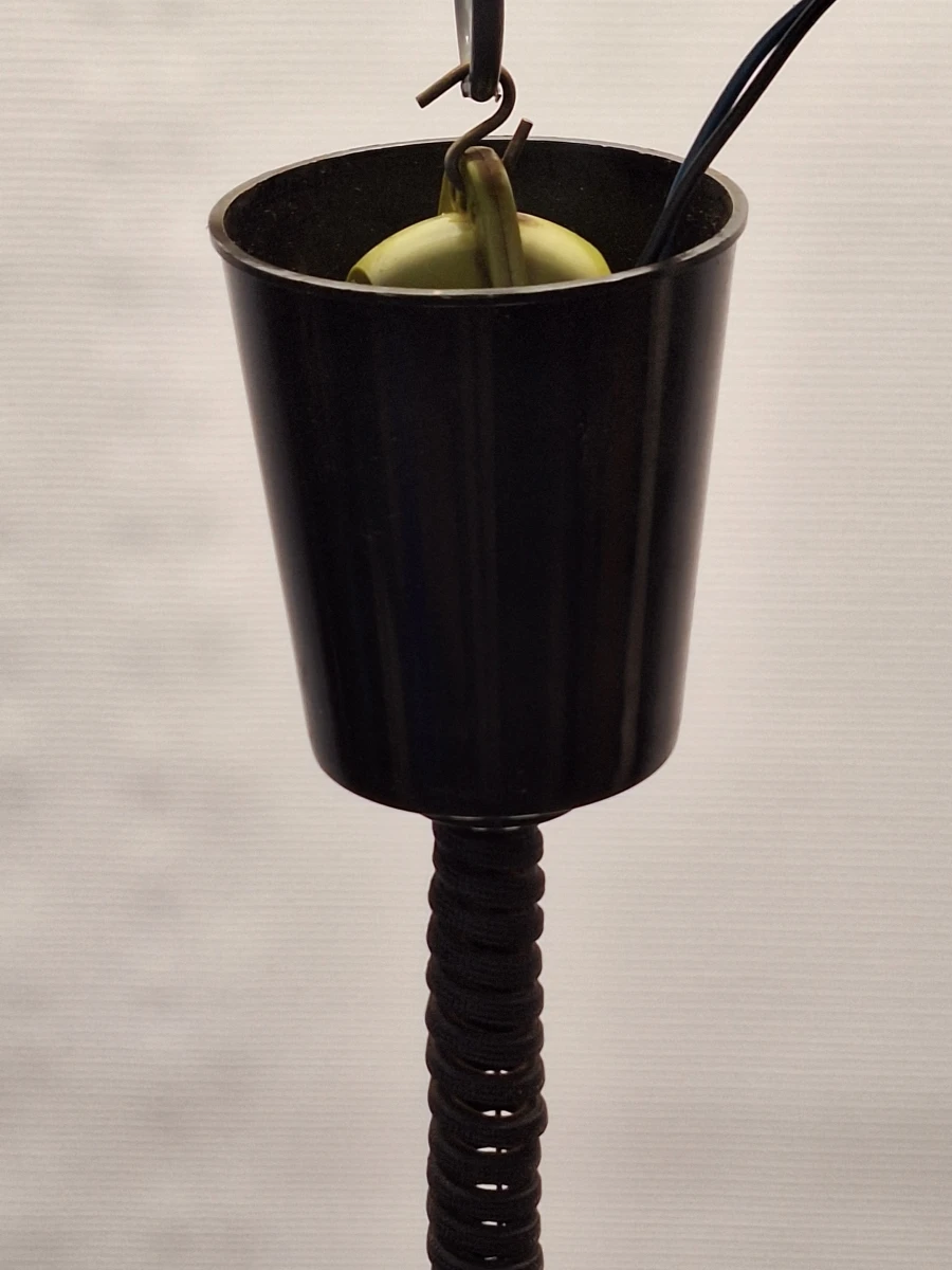 Iconische Space Age hanglamp - futuristisch designicoon met Italiaans Rolly katrolsysteem