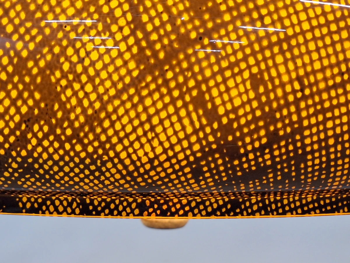 Iconische Space Age hanglamp - futuristisch designicoon met Italiaans Rolly katrolsysteem