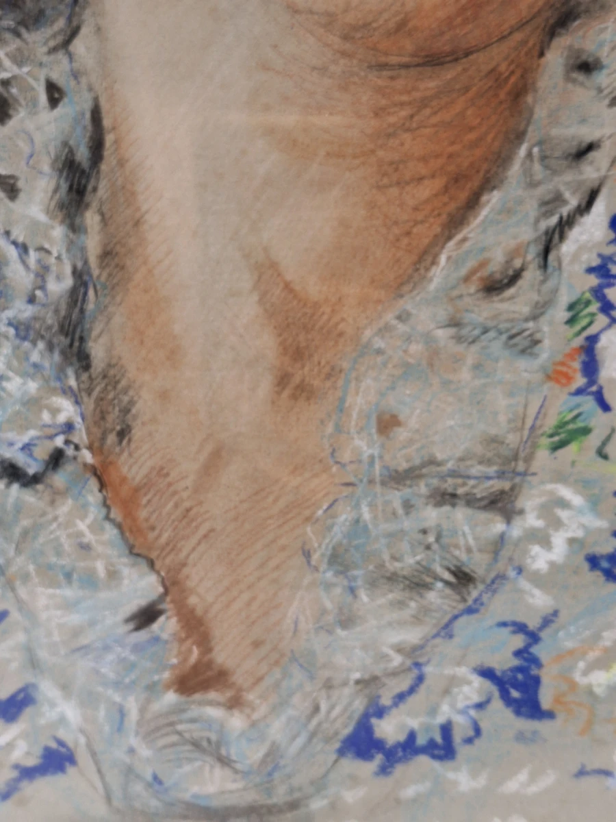 Damesportret in pastel - Oscar Hoge - 1939