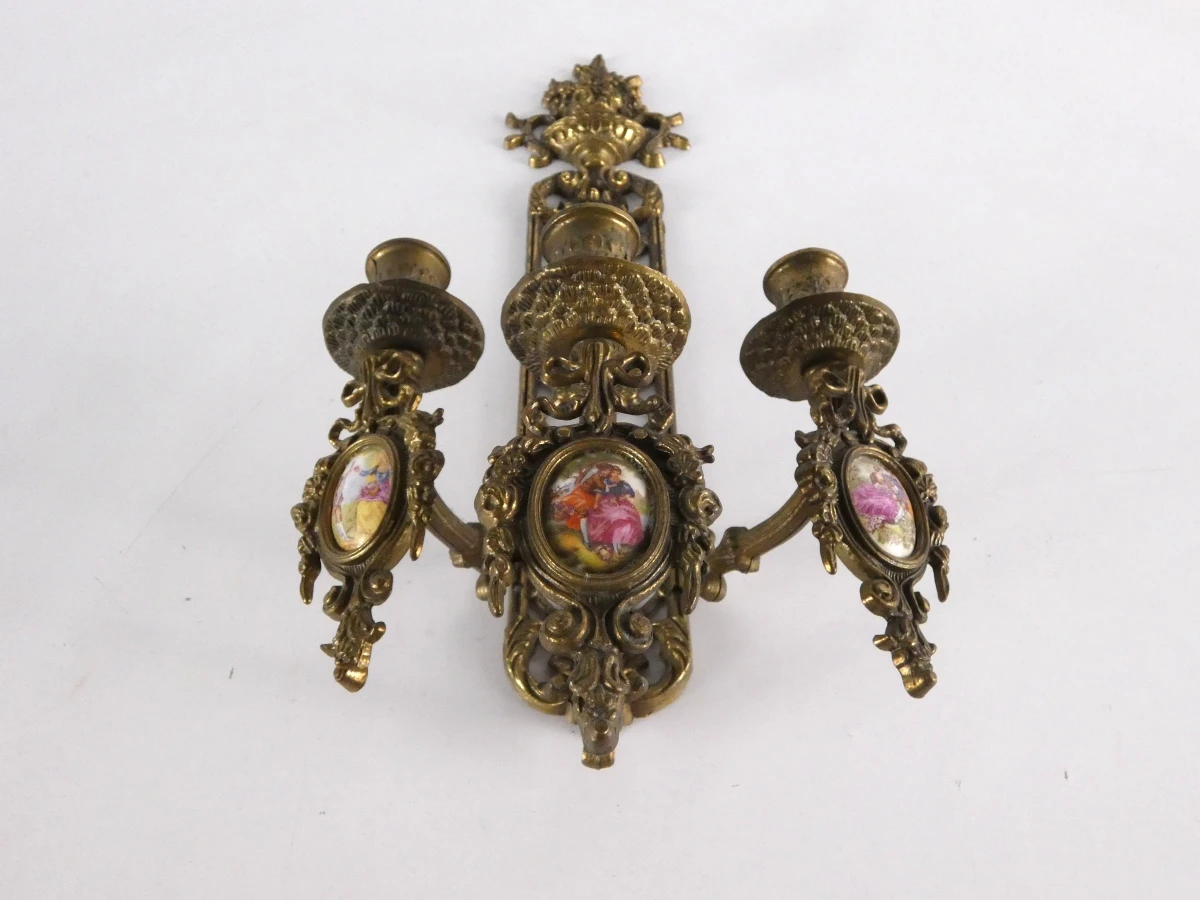 Vintage wandkandelaar Louis XVI stijl
