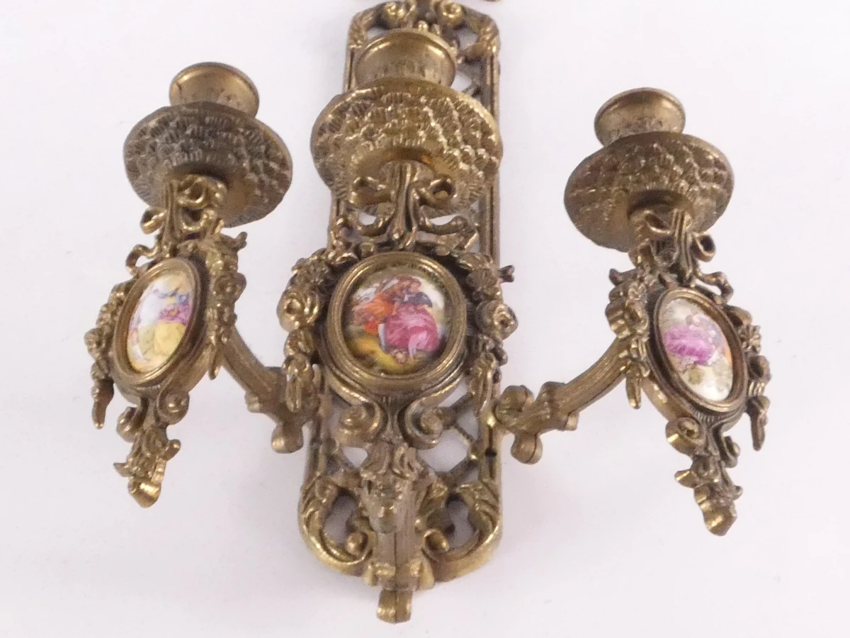 Vintage wandkandelaar Louis XVI stijl