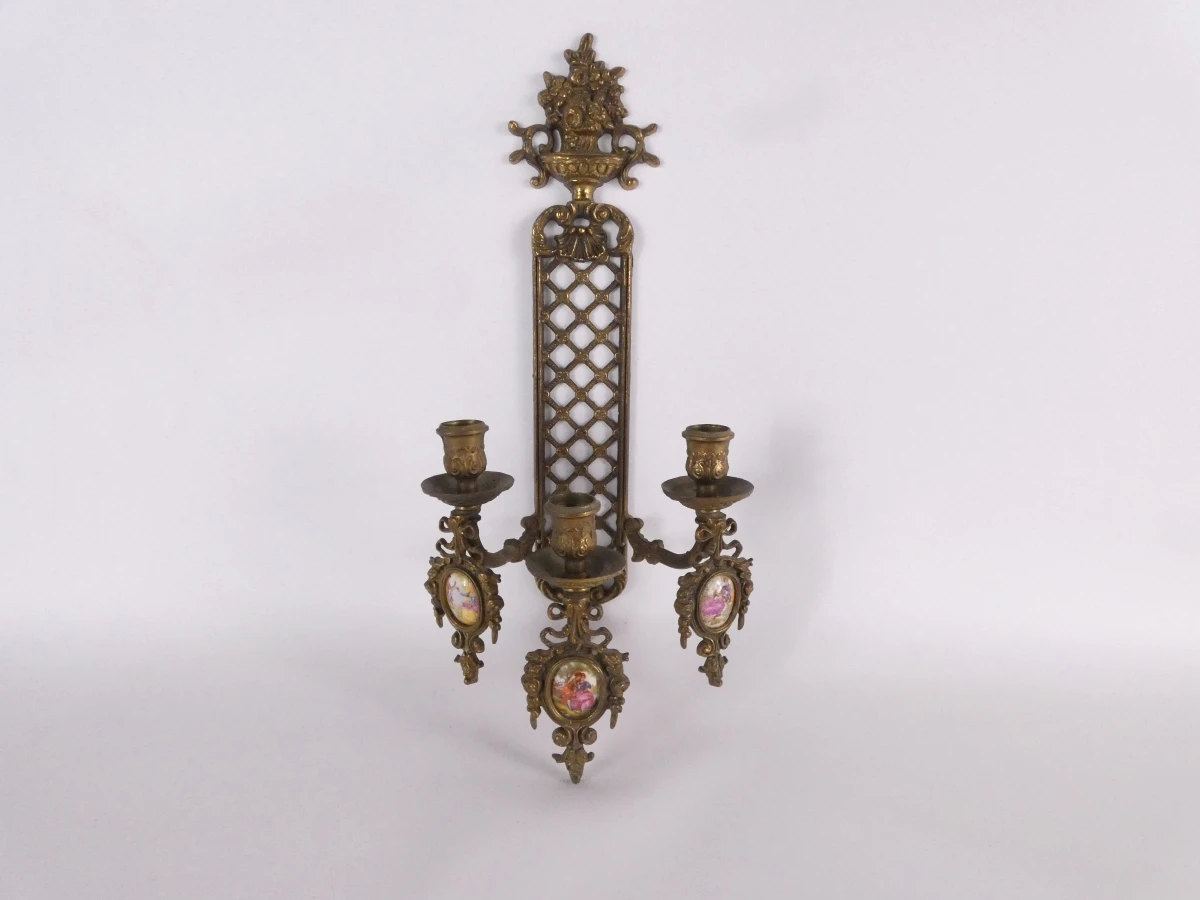 Vintage wandkandelaar Louis XVI stijl