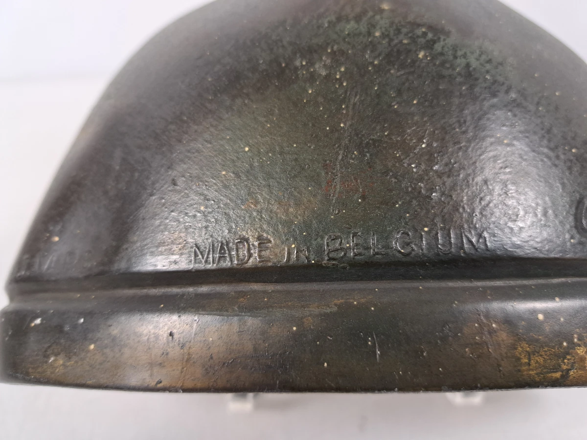 Buste van Pater Damiaan (Damianus De Veuster) in gepatineerd metaal – Made in Belgium