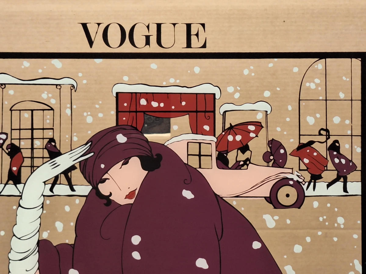 Vintage Vogue reclamespiegel in art-decostijl - naar Helen Dryden - foto 4