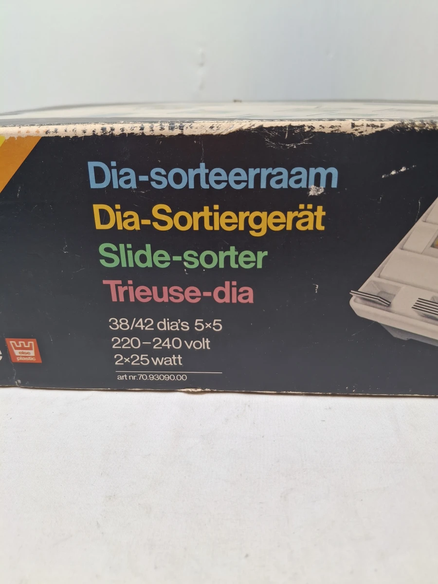 Dia-sorteerraam met verlichting