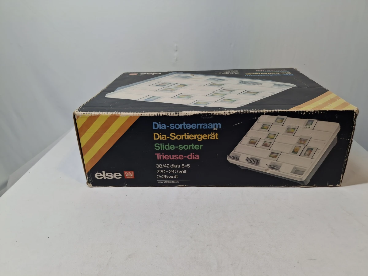 Dia-sorteerraam met verlichting