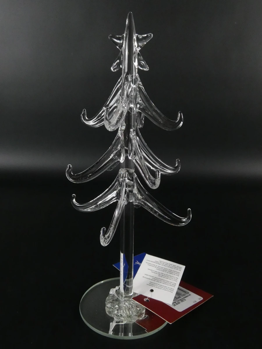 Paar glazen kerstbomen met ornamenten - Villeroy & Boch