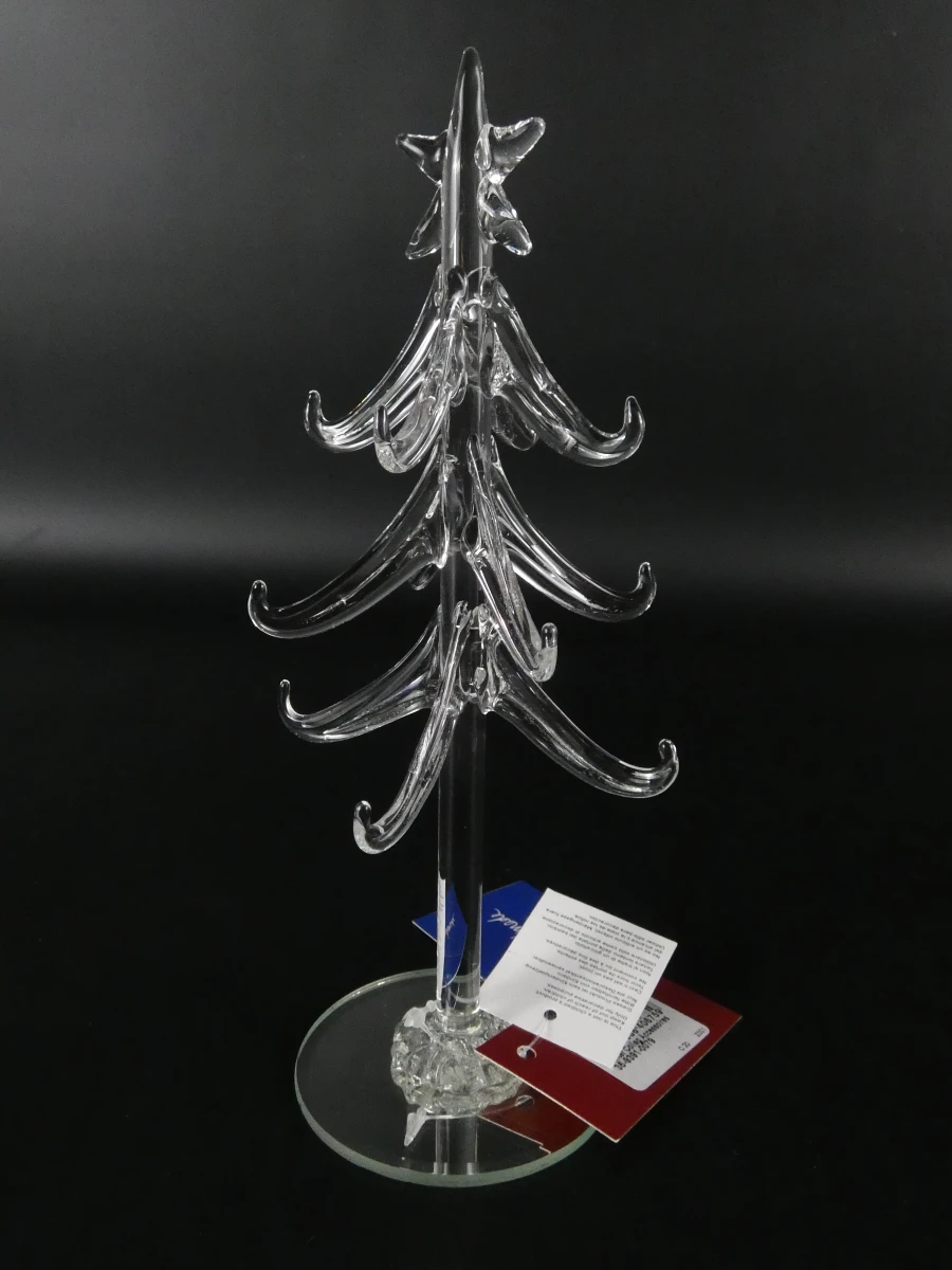 Paar glazen kerstbomen met ornamenten - Villeroy & Boch