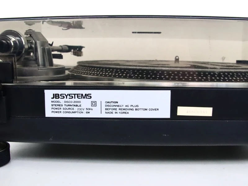💿 JB Systems Disco 2000 DJ-Platenspeler | Met Technics Headshell & Slipmat 💿