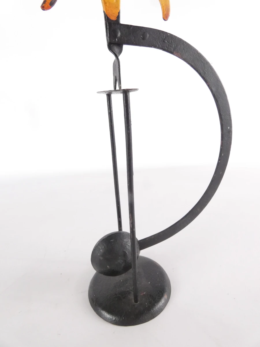 Decoratief metalen zonnesculptuur met gezicht - Counterweight toy