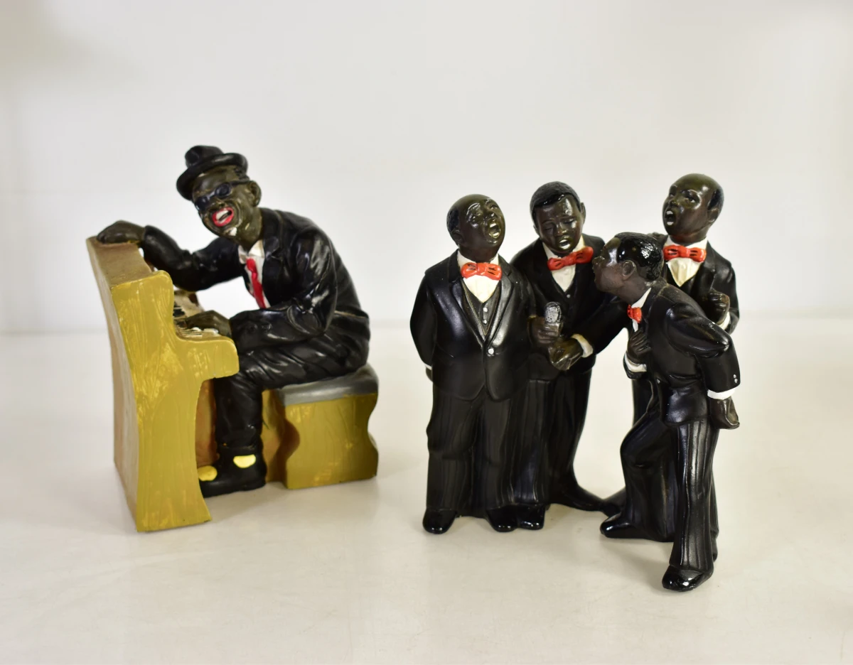 Set van diverse jazzmuzikanten beeldjes - foto 5
