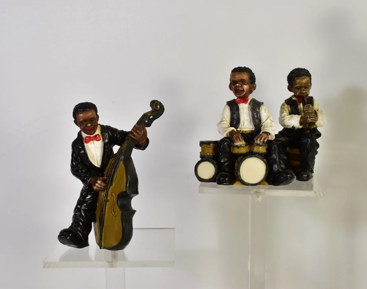 Set van diverse jazzmuzikanten beeldjes - foto 2