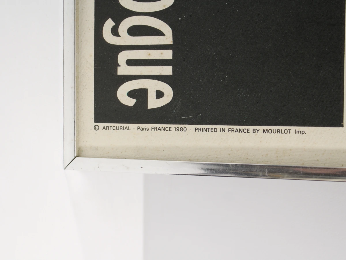 Vintage reclameposter Raquette Ram à la vogue tennis (1980)