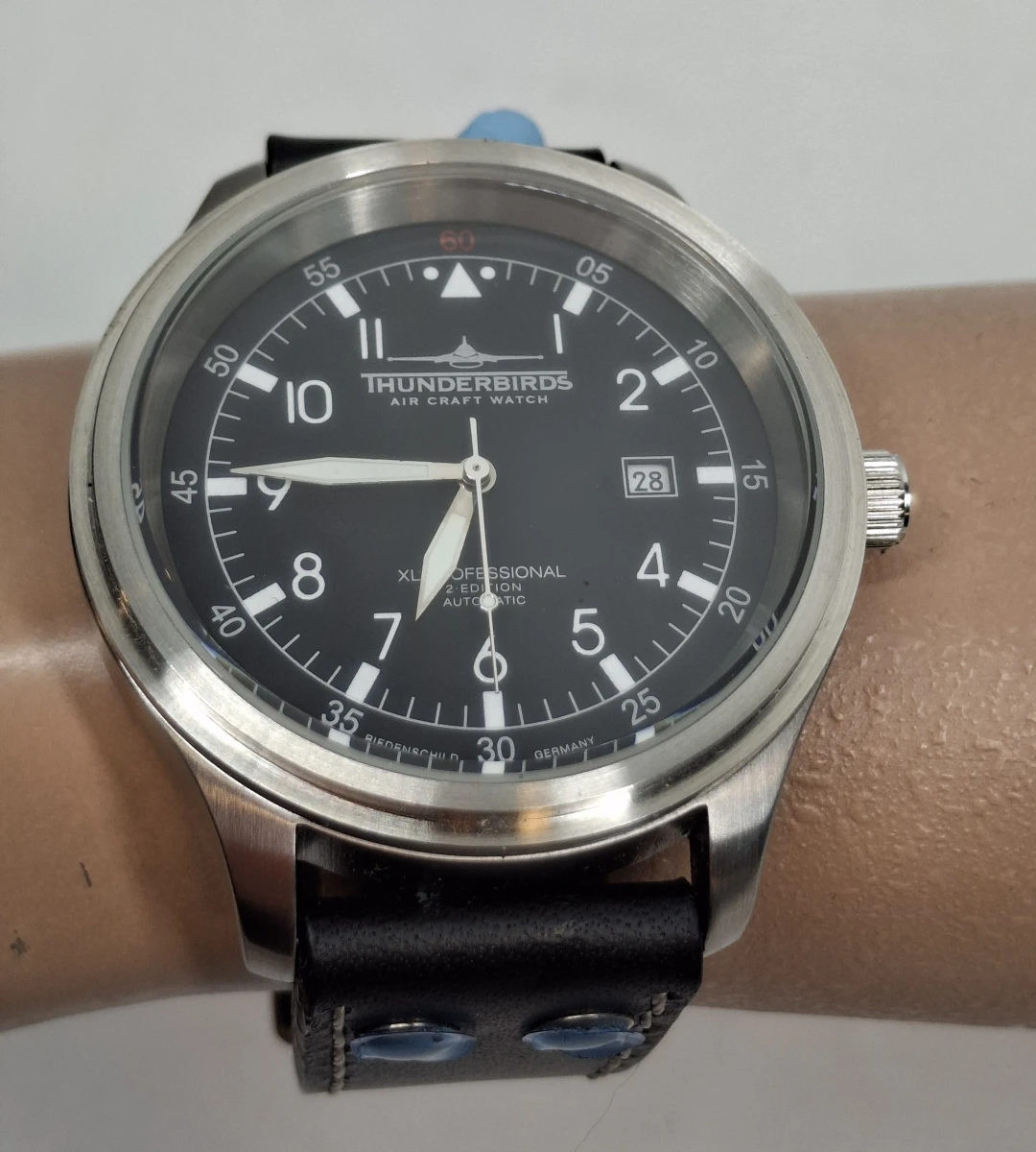 Thunderbirds automatisch herenhorloge met leren band in originele doos