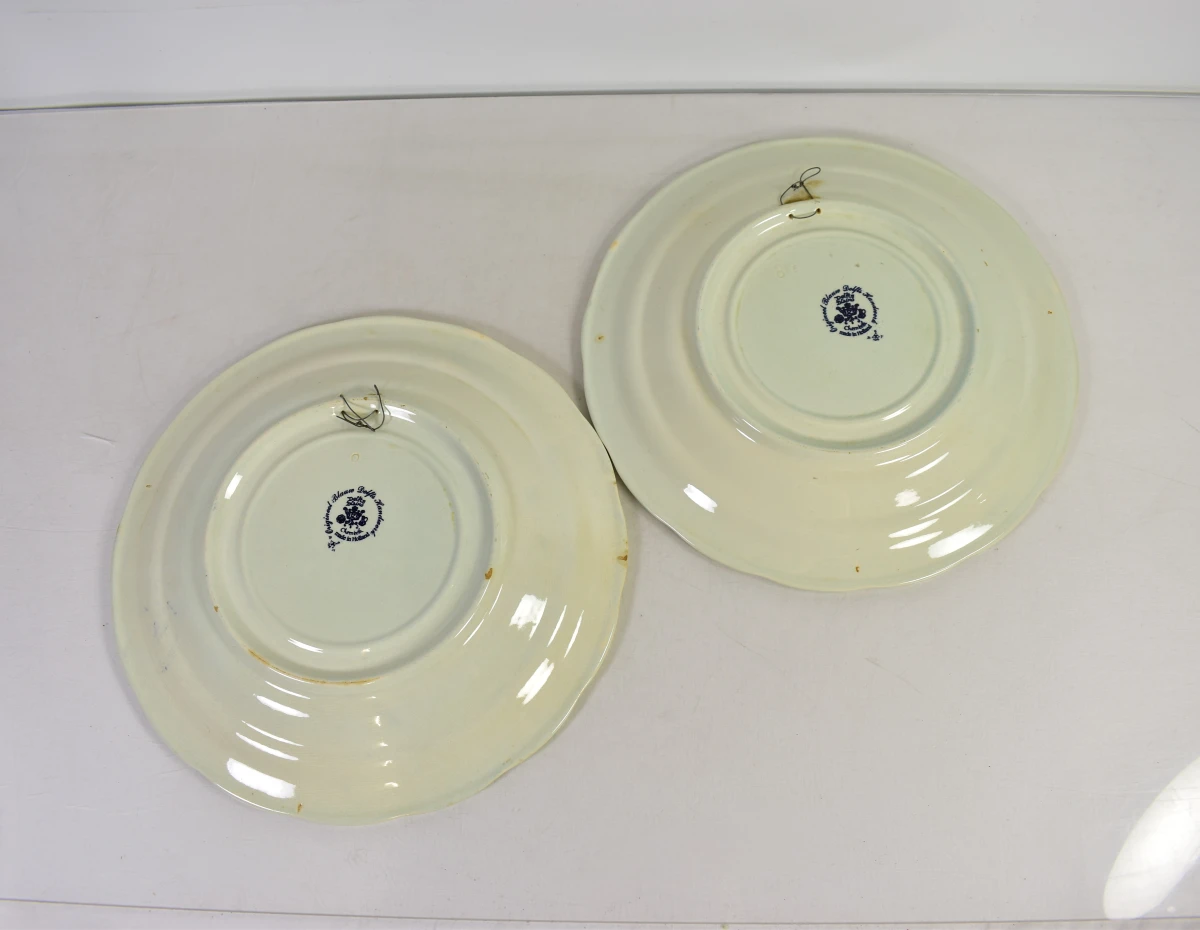 Set van 3 Delfts blauwe wandborden met landelijke taferelen - foto 5