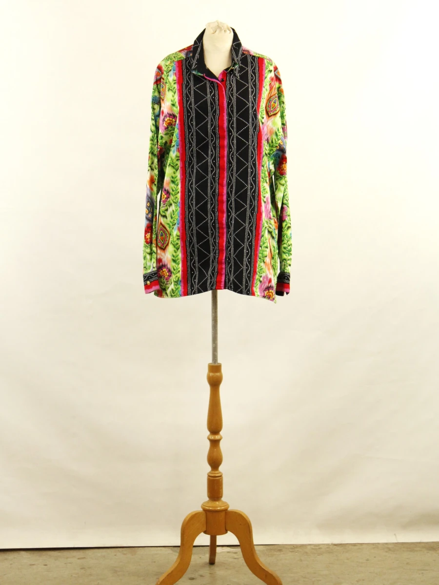 Versus Gianni Versace blouse met kleurrijke statementprint