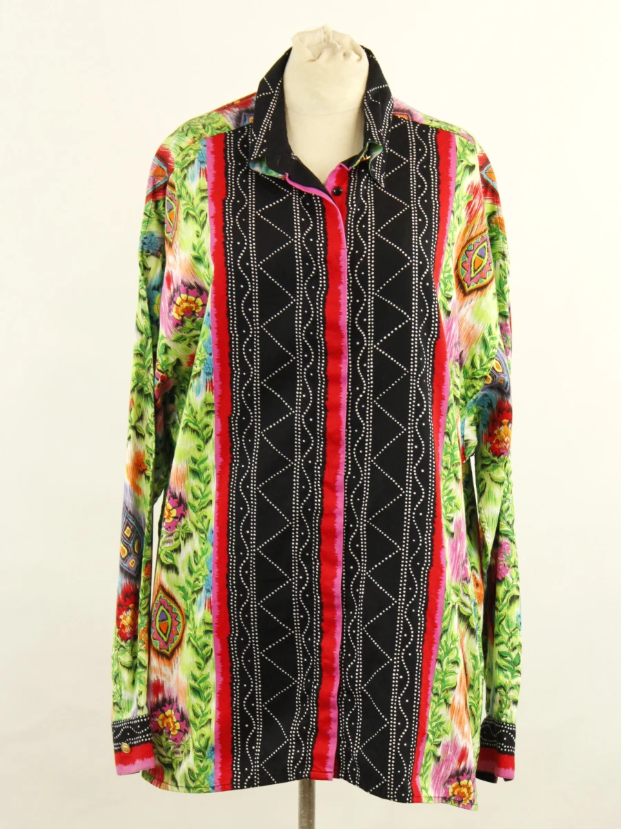 Versus Gianni Versace blouse met kleurrijke statementprint