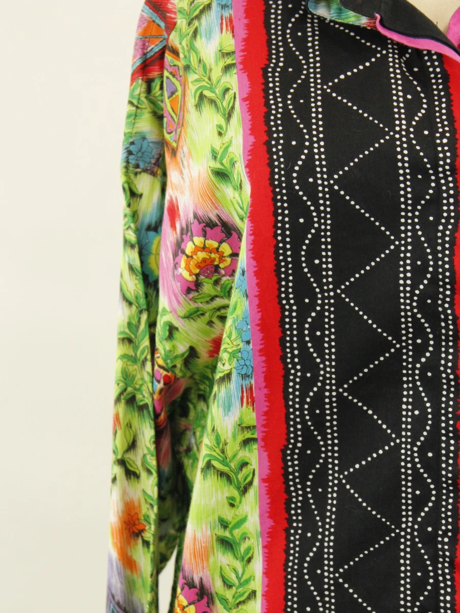 Versus Gianni Versace blouse met kleurrijke statementprint