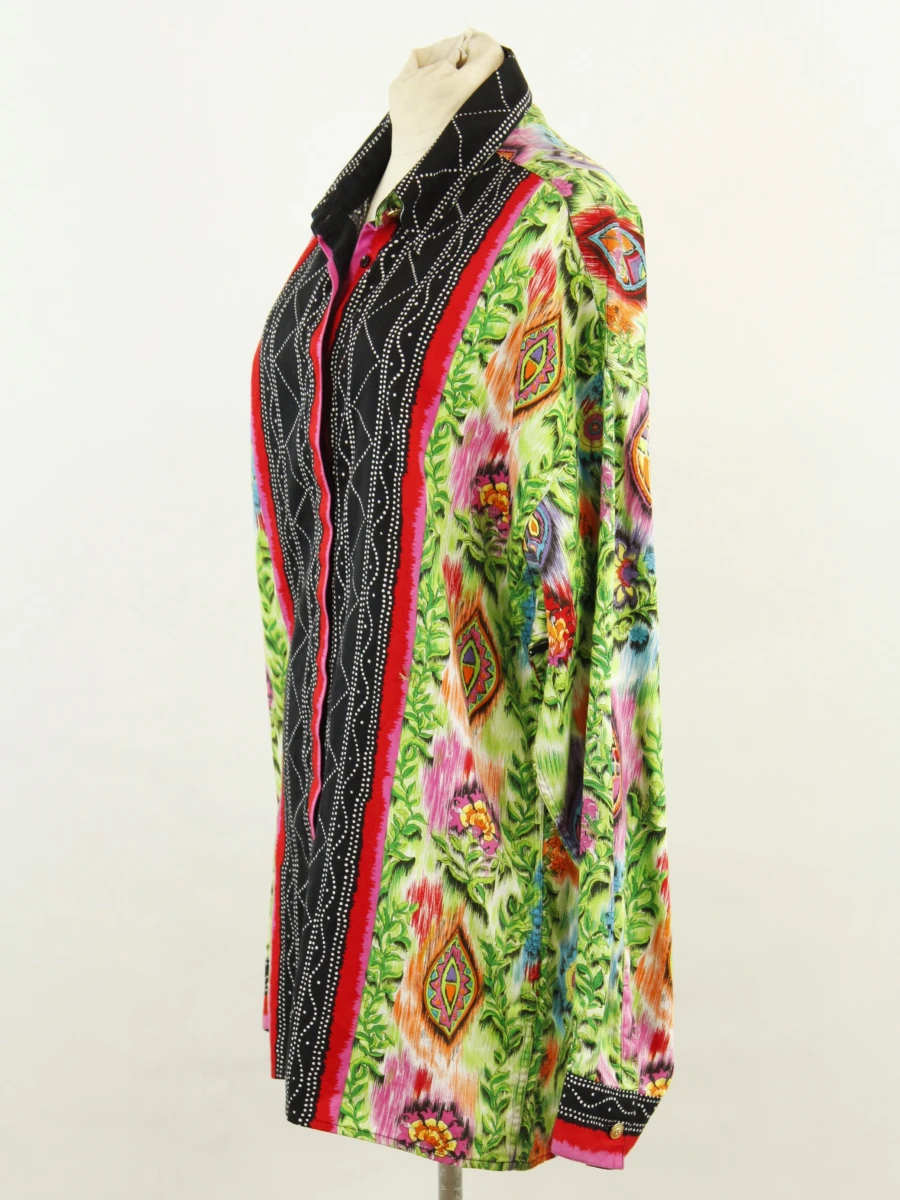 Versus Gianni Versace blouse met kleurrijke statementprint