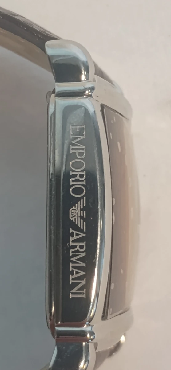 Emporio Armani herenhorloge met leren band in originele doos