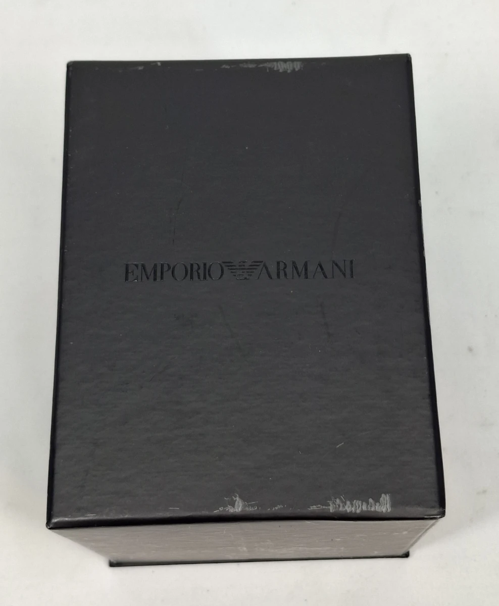 Emporio Armani herenhorloge met leren band in originele doos
