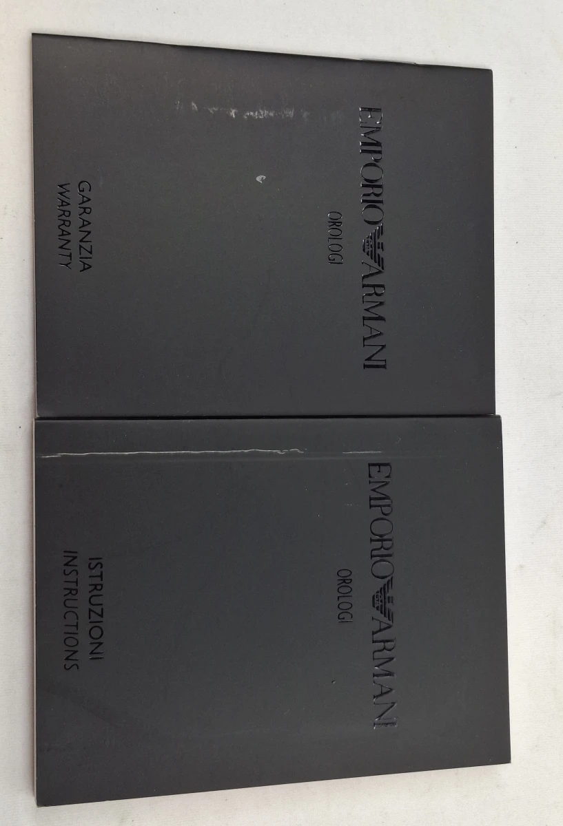 Emporio Armani herenhorloge met leren band in originele doos