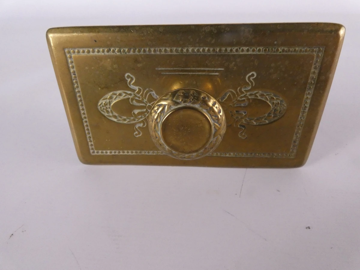 Vintage messing bureauaccessoires.