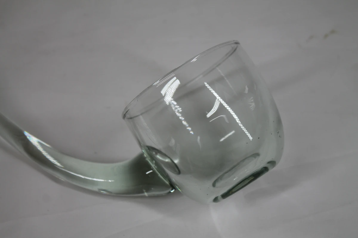 Vintage glazen punchbowl