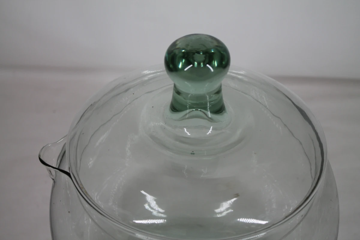 Vintage glazen punchbowl