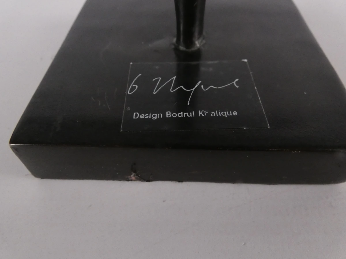 Lot van drie decoratieve metalen sculpturen