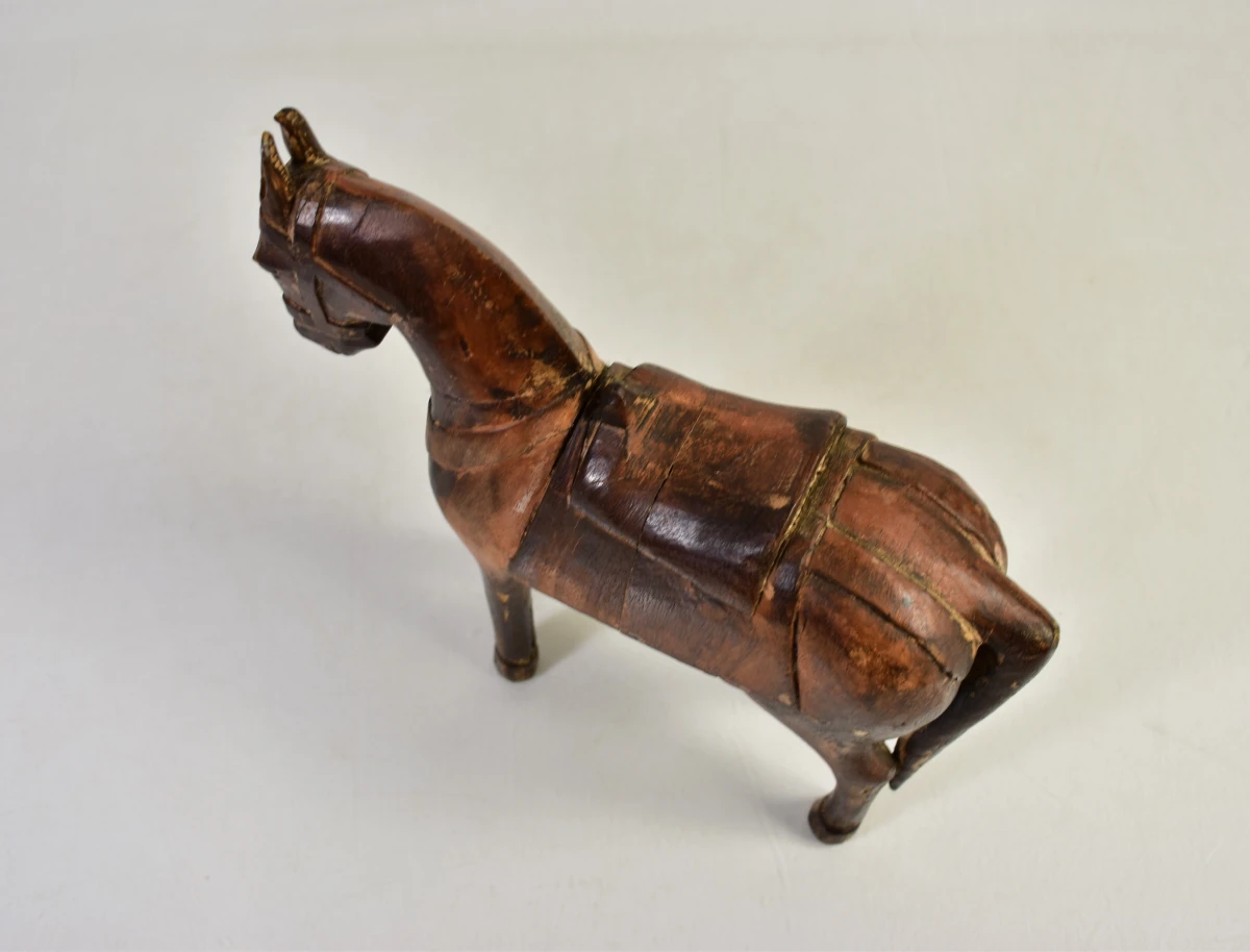 Houten decoratief paard beeldje - foto 6