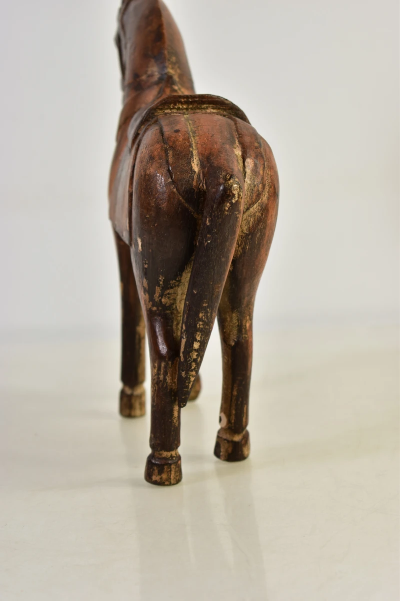 Houten decoratief paard beeldje - foto 4