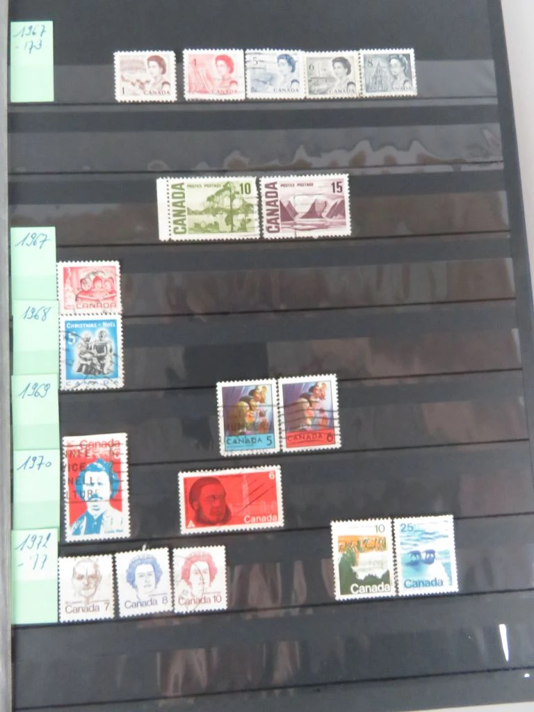 Postzegelverzameling in album